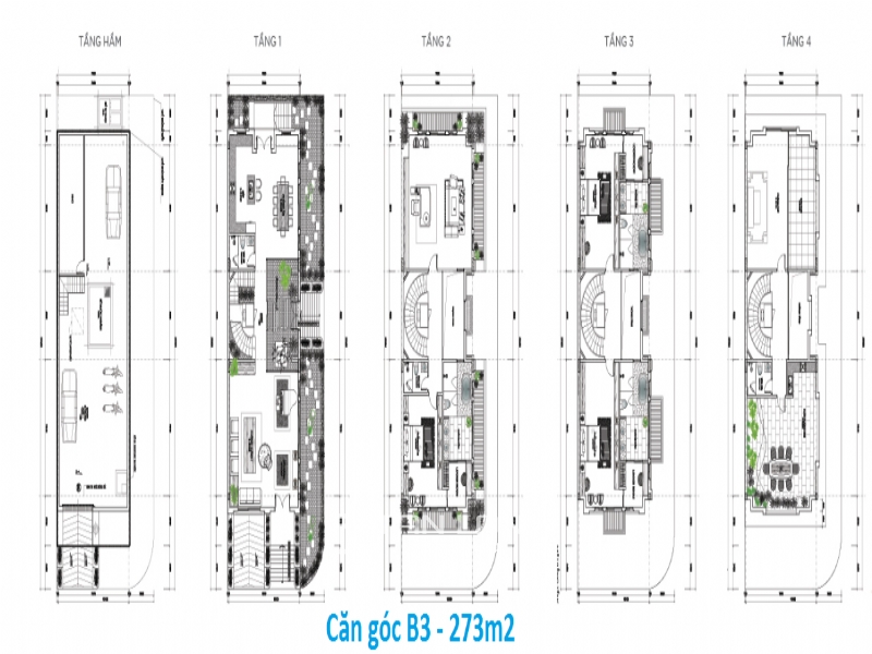 Shophouse for rent at Sunshine City. Cornor one. 273sqr 1