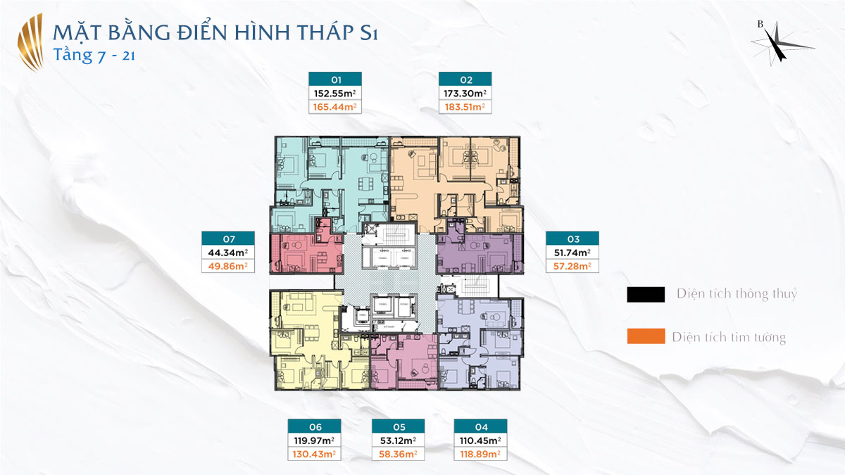 Layout floor of S1 tower