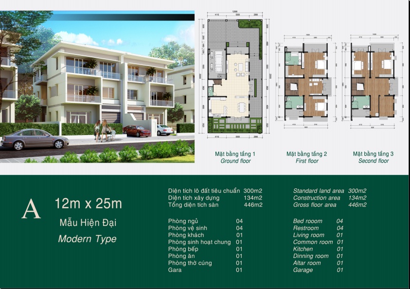 Floor plan of Grand Gardenville villas
