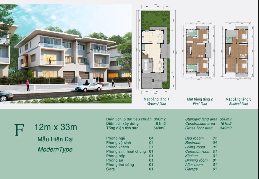Floor plan of Grand Gardenville villas