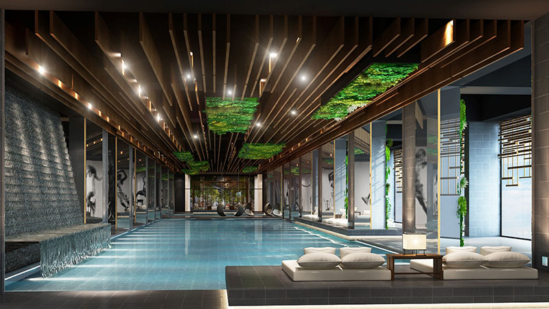 Swimming pool in Sun Grand City