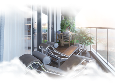 green balcony in Sunshine Golden River