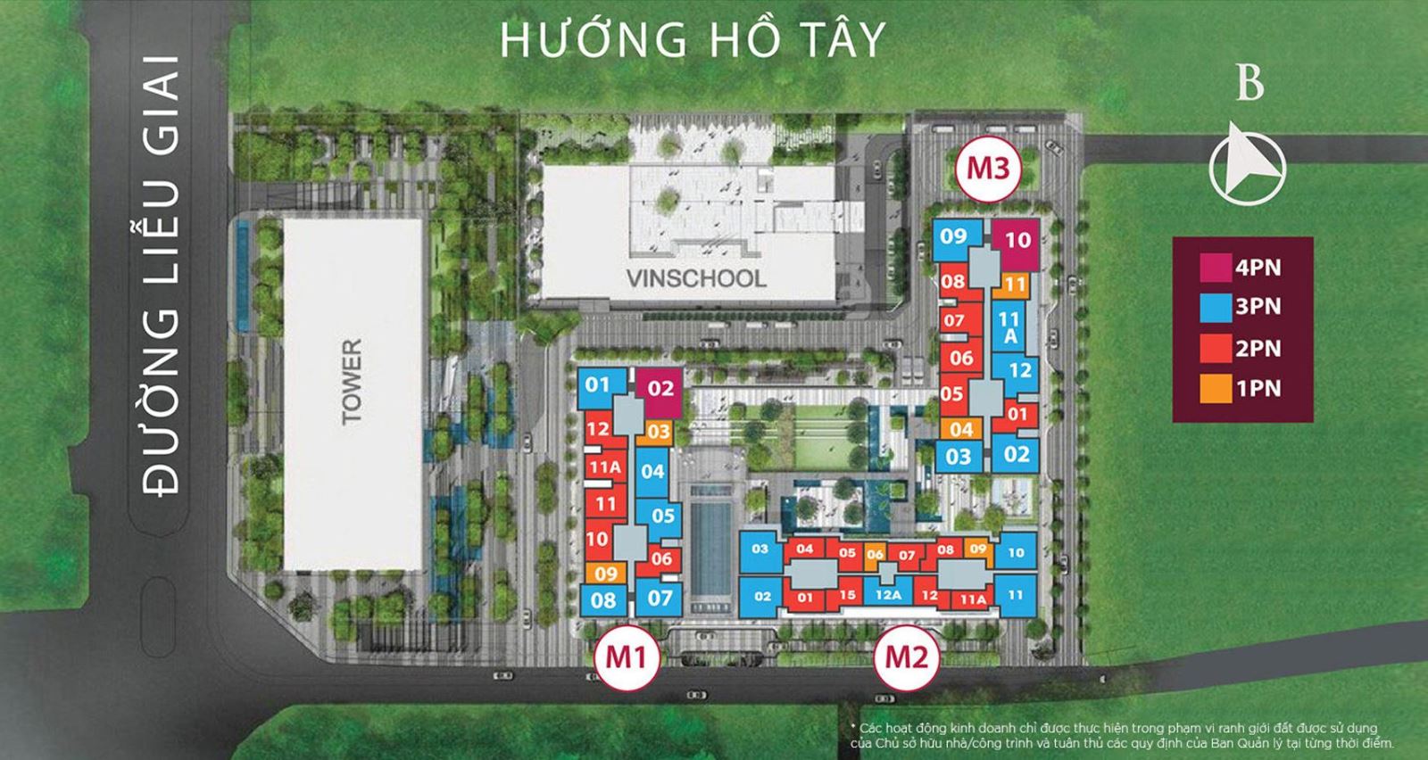 Master plan of Vinhomes Metropolis