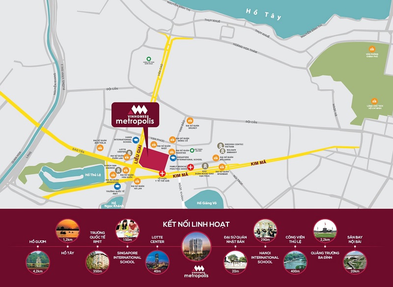 Vinhomes Metropolis location