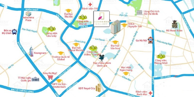 Location of Vinhomes Gallery